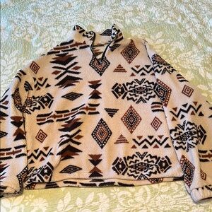Aztec Patterned Women's Puffer Jacket